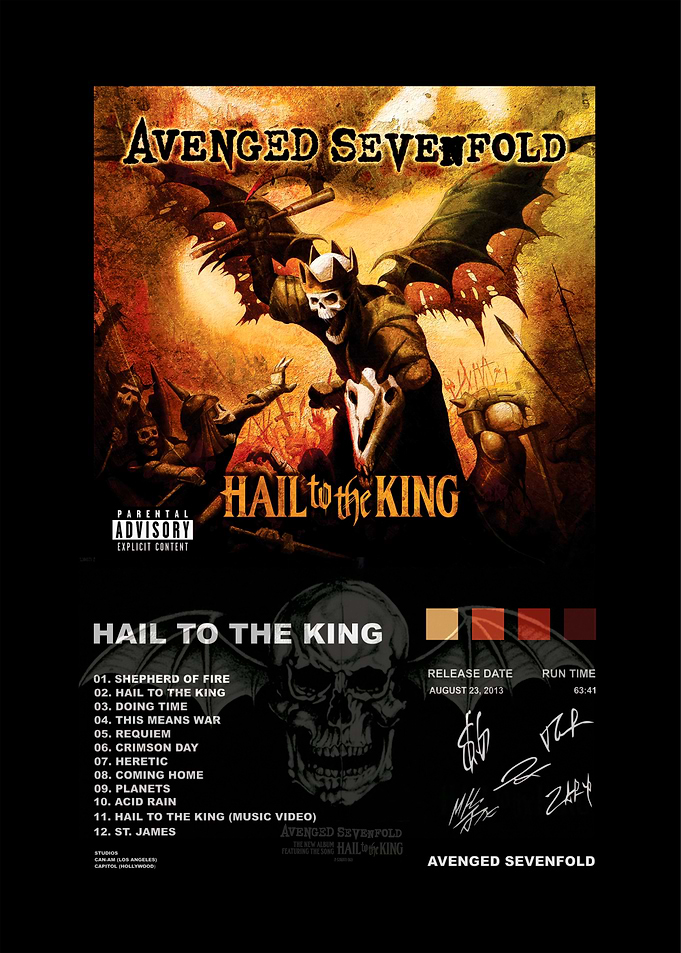Avenged Sevenfold Hail to the King Poster