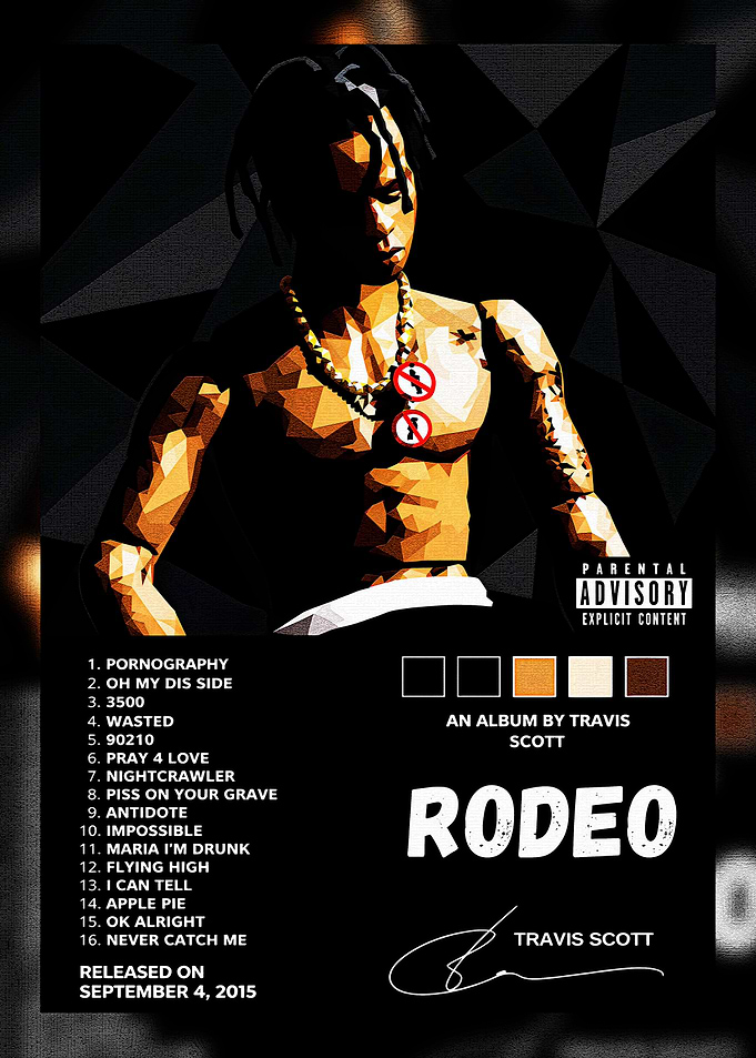 Travis Scott Rodeo Album Poster