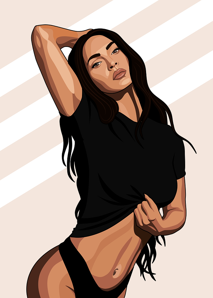 Megan Fox Digital Illustration
