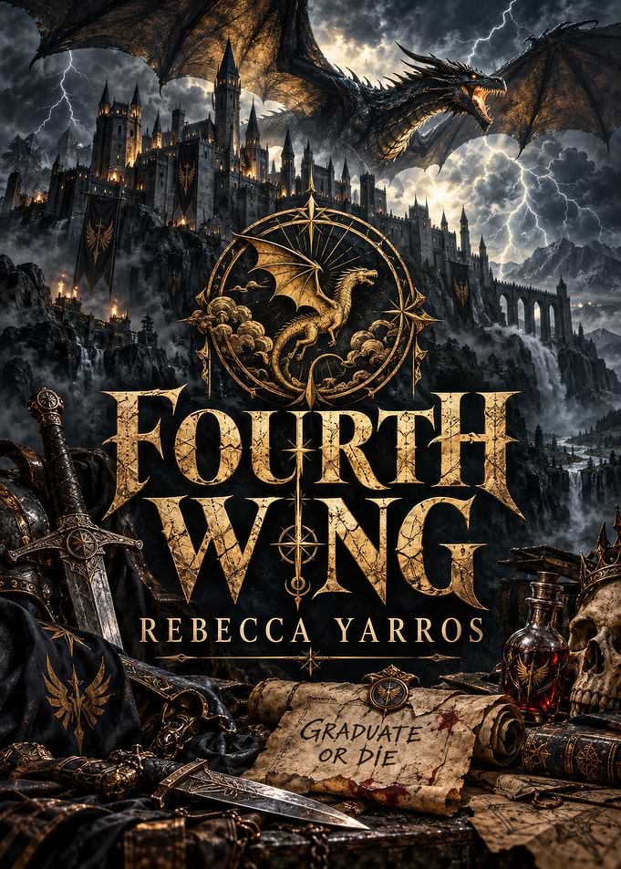 Fourth Wing Book Cover Art