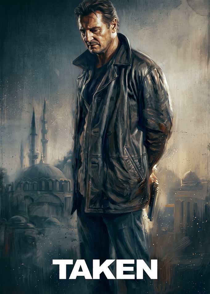Liam Neeson in Taken Poster