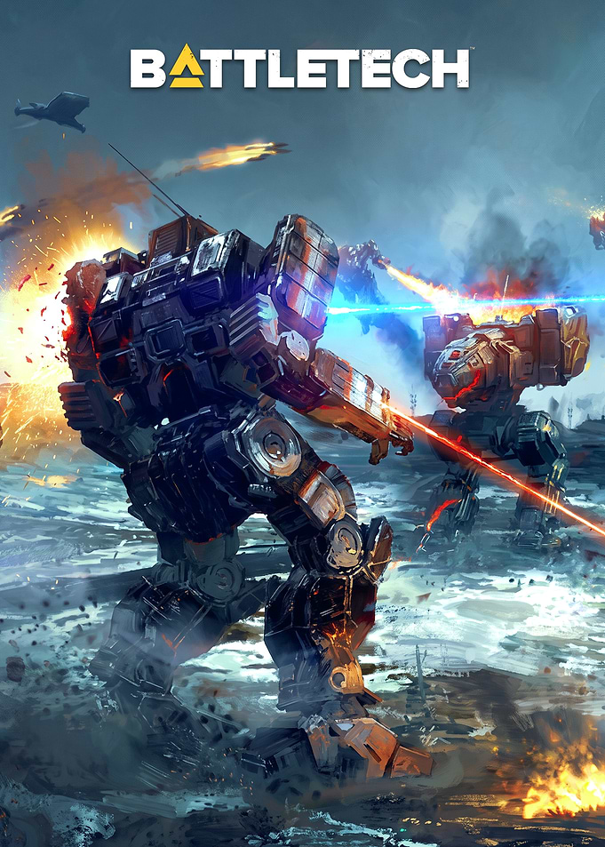 BattleTech Mech Combat Poster
