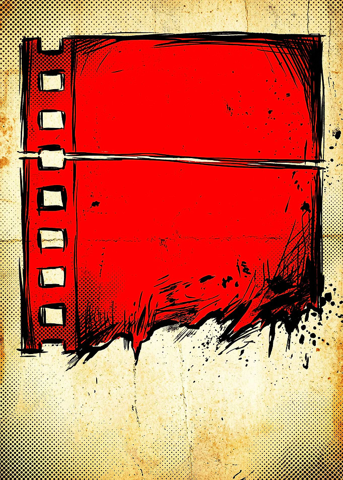Grunge Film Strip Background