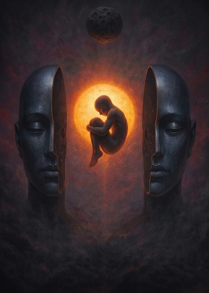 Cosmic Mind Soul Surreal Poster
