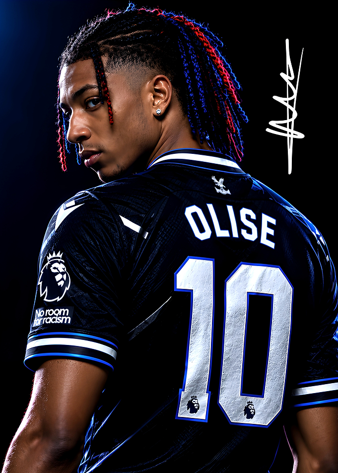 Michael Olise Crystal Palace Football Portrait