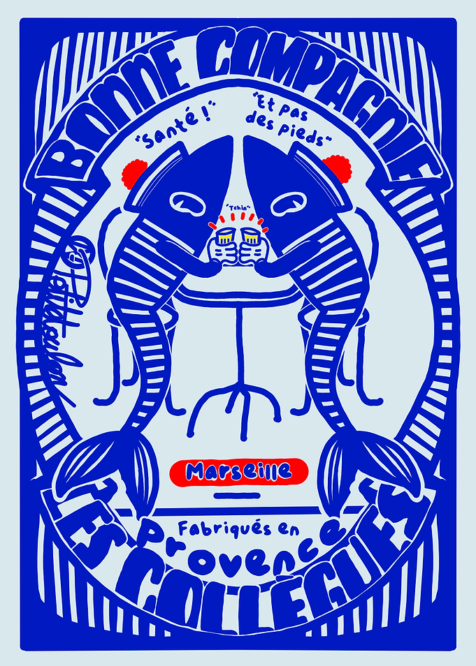 Bonne Compagnie Marseille Fish Sardine Illustration