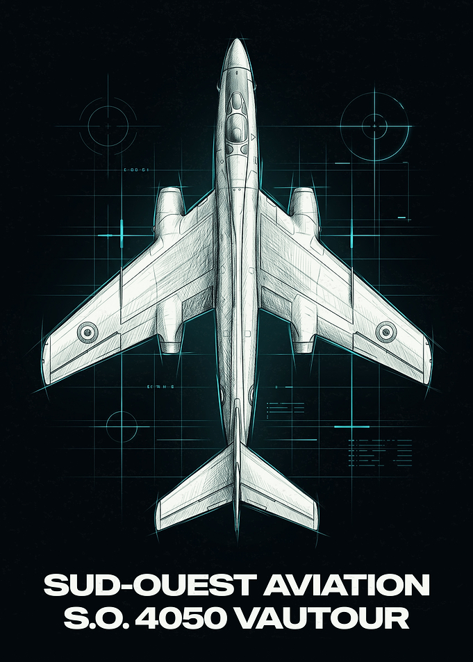 Sud-Ouest Aviation S.O. 4050 Vautour Blueprint