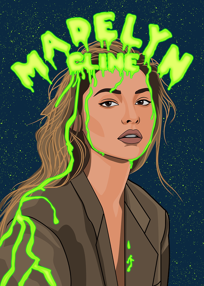 Madelyn Cline Neon Slime Portrait
