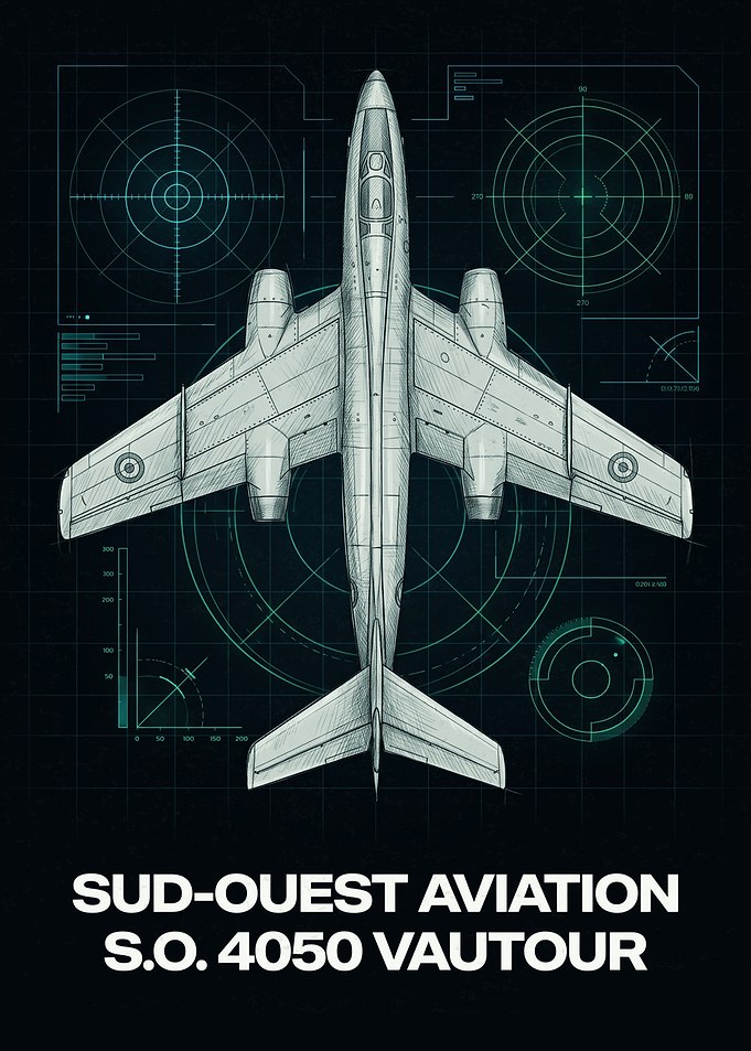 Sud-Ouest Aviation S.O. 4050 Vautour Blueprint
