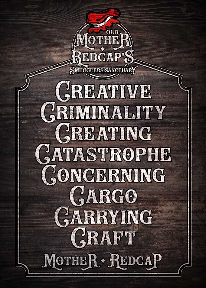 Old Mother Redcap's Smugglers Sanctuary Sign
