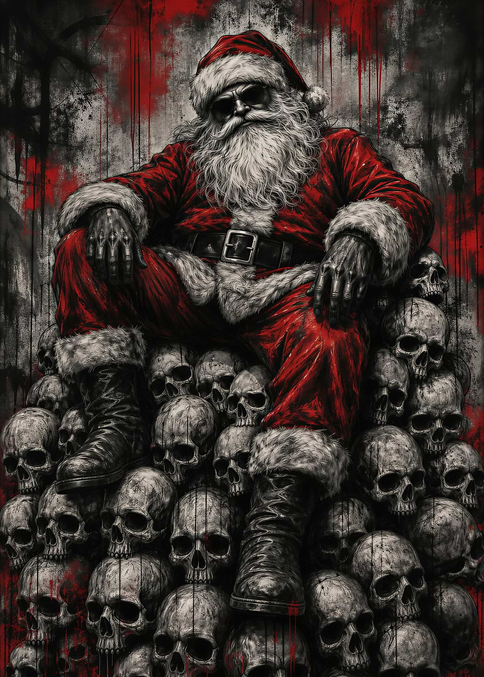 Dark Gothic Santa
