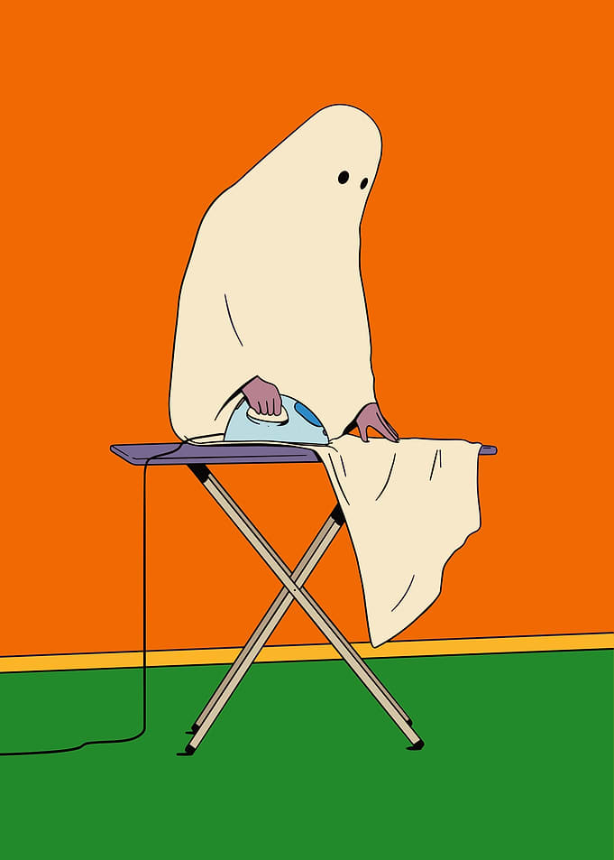 Ghost Ironing a Sheet