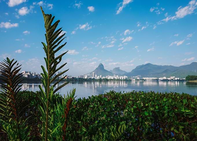 Rio de Janeiro Lagoon Rodrigo de Freitas Landscape