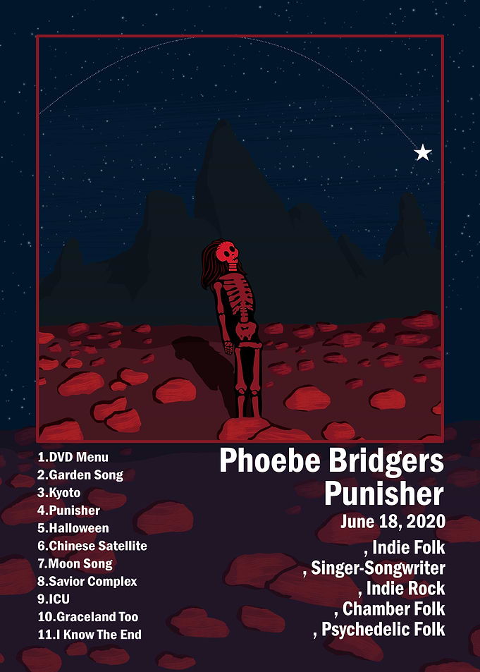 Phoebe Bridgers Punisher Album Art Poster