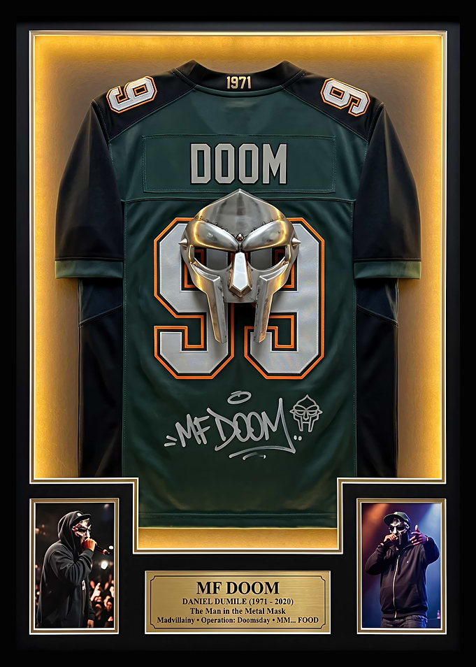 MF DOOM Commemorative Jersey Display
