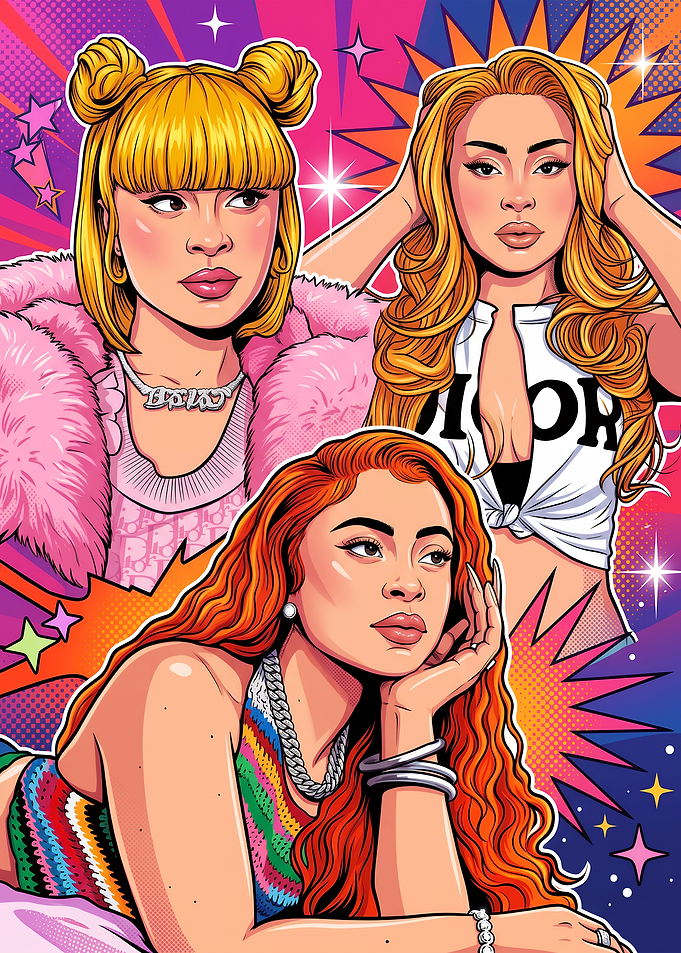 Pop Art Illustration of Ice Spice