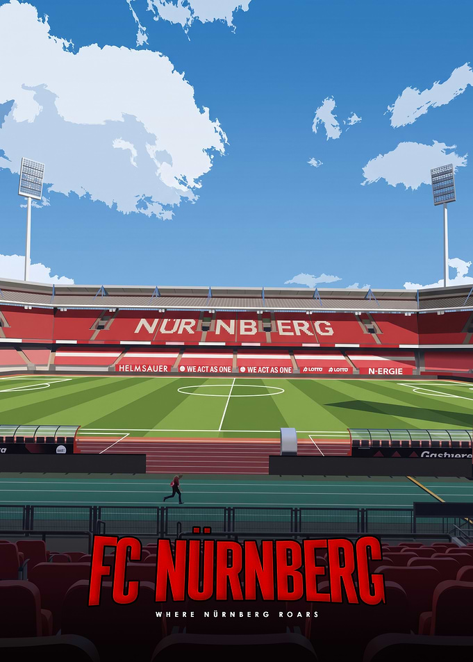 FC Nurnberg Stadium Poster