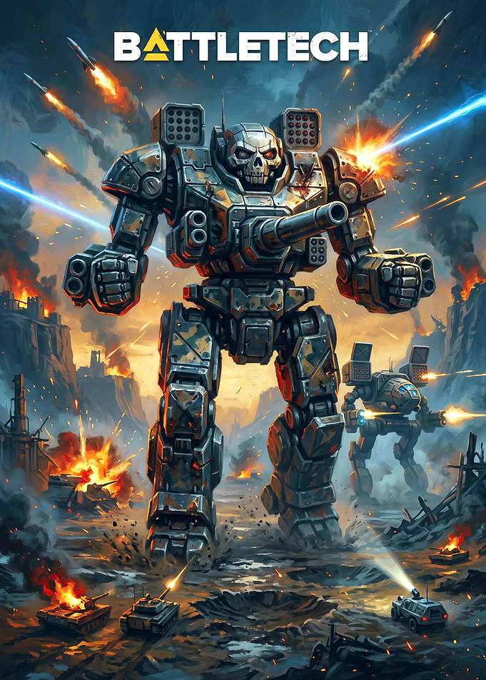 BattleTech Mech Warrior Combat Scene