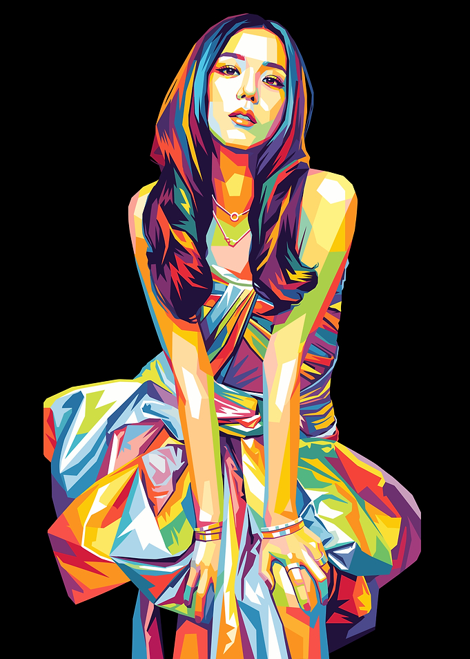 Jisoo Of Blackpink WPAP Pop Art Portrait