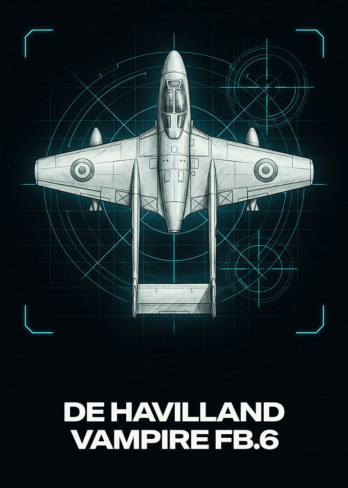 De Havilland Vampire FB.6 Blueprint