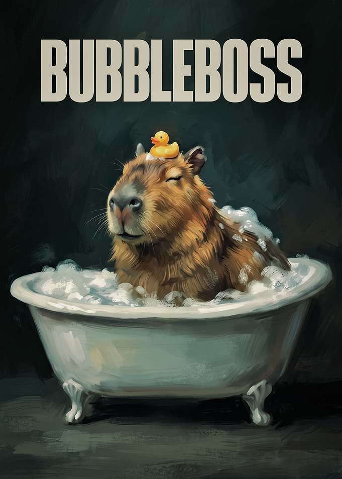 Bubbleboss Capybara in Bathtub