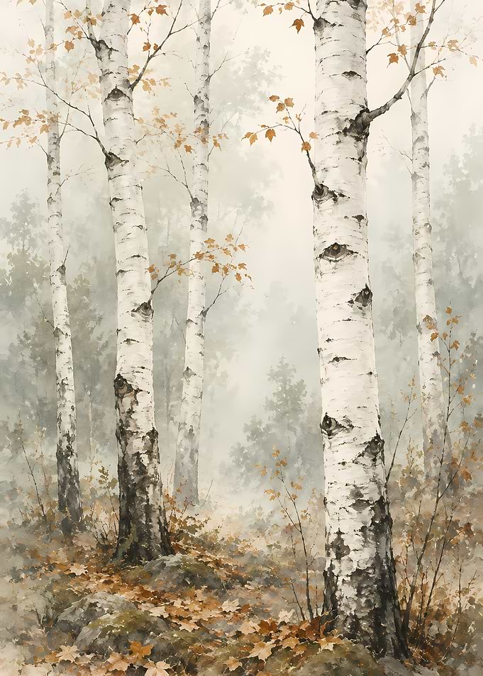 Quiet Birch Morning