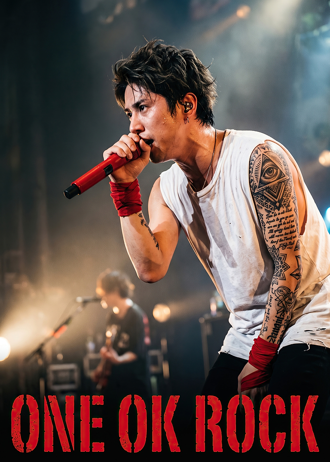 Taka from ONE OK ROCK performing