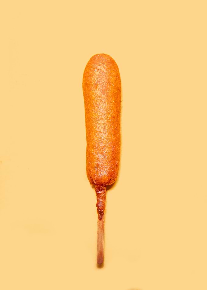 Single Fried Corn Dog