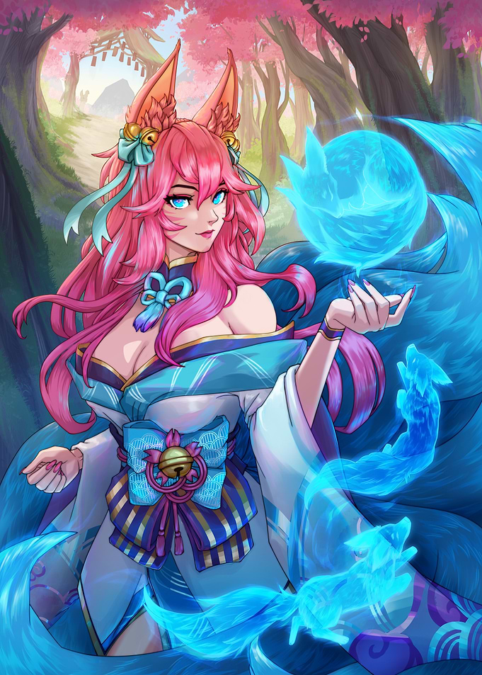 League of Legends - Spirit Blossom Ahri, Fox Fire Grove