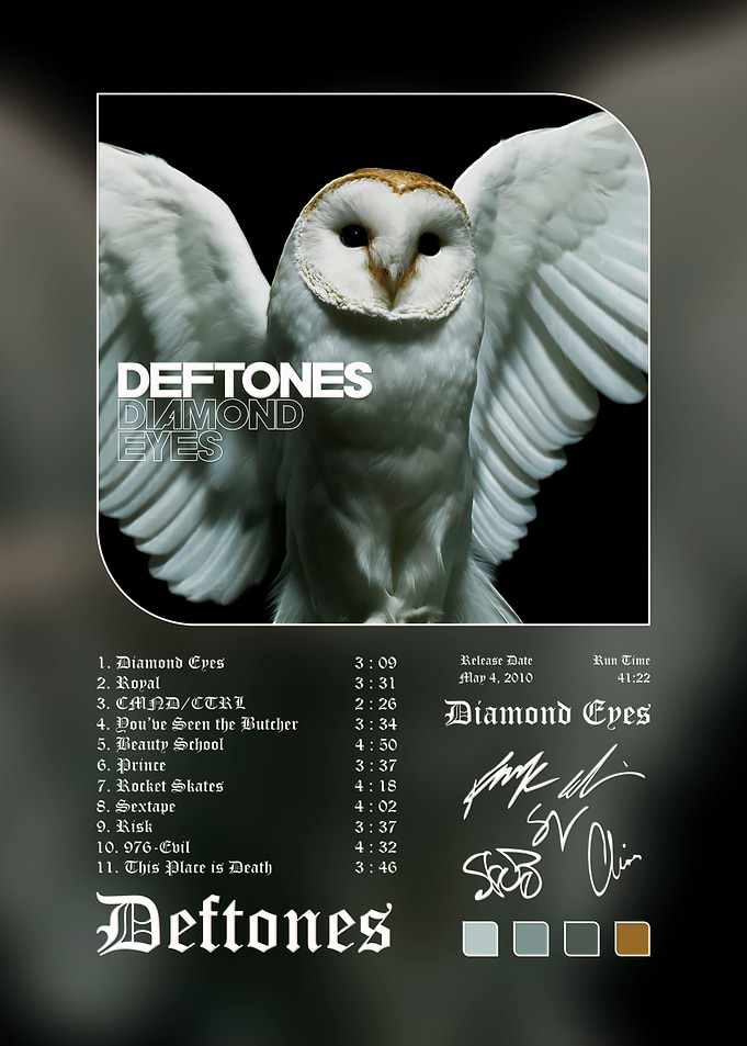 Deftones Diamond Eyes Album Poster