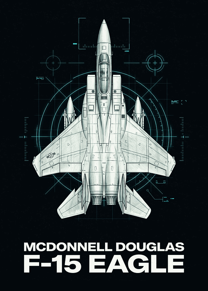 McDonnell Douglas F-15 Eagle Blueprint