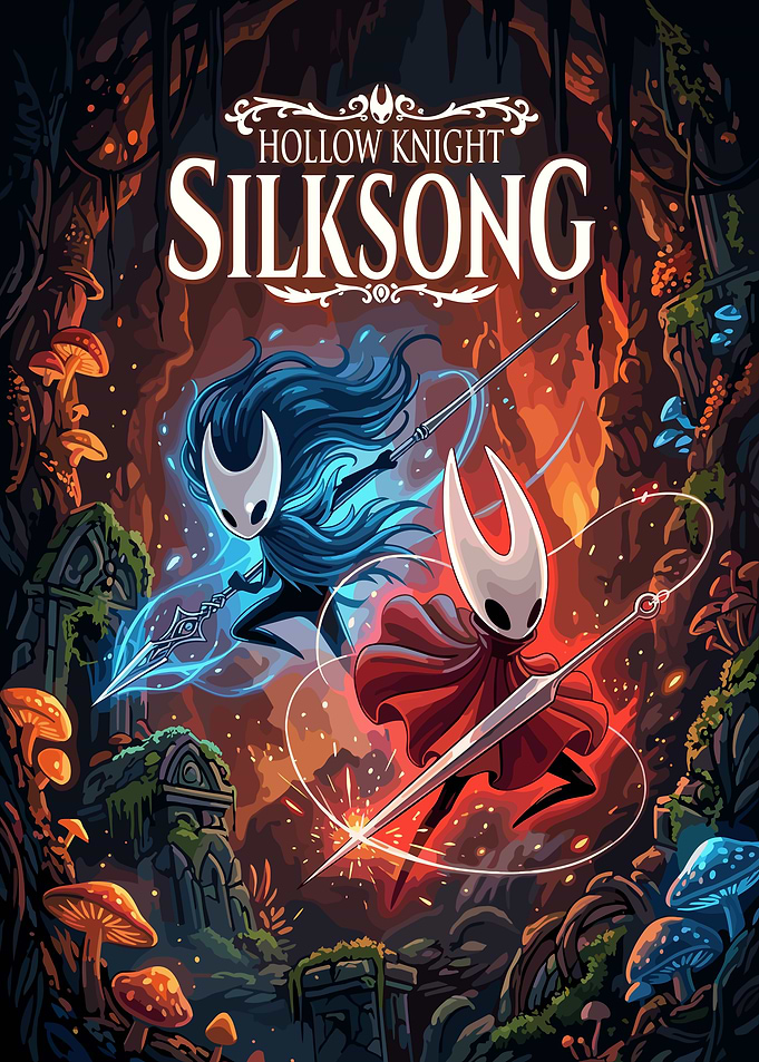 Hollow Knight Silksong Fan Art Poster