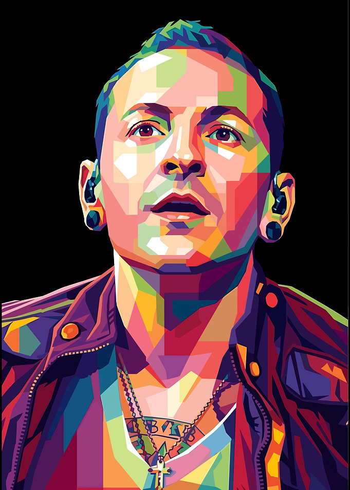 Chester Bennington Pop Art Portrait