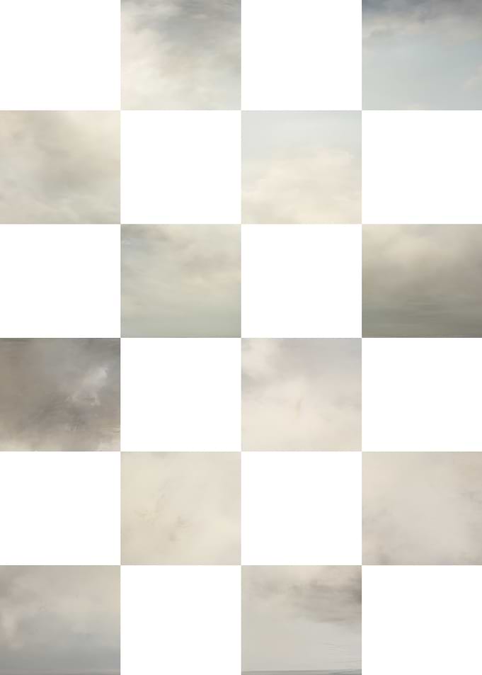 Abstract Checkerboard Sky Pattern