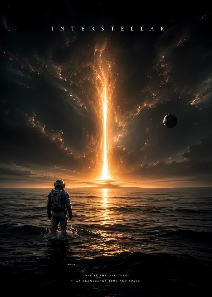 Interstellar Movie Poster Astronaut