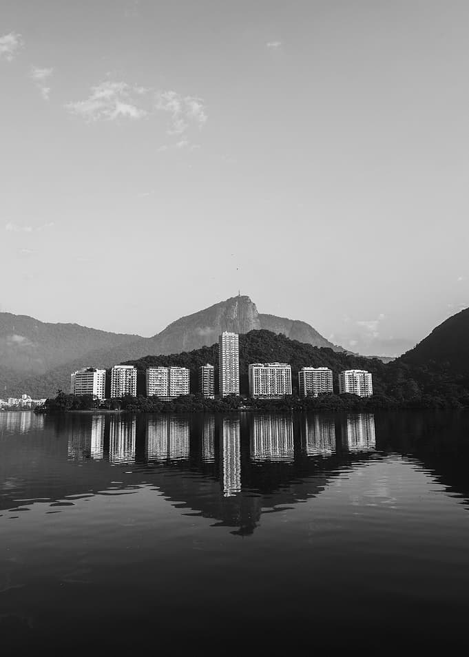Rio de Janeiro cityscape reflection