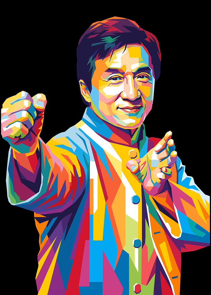 Jackie Chan Pop Art Portrait