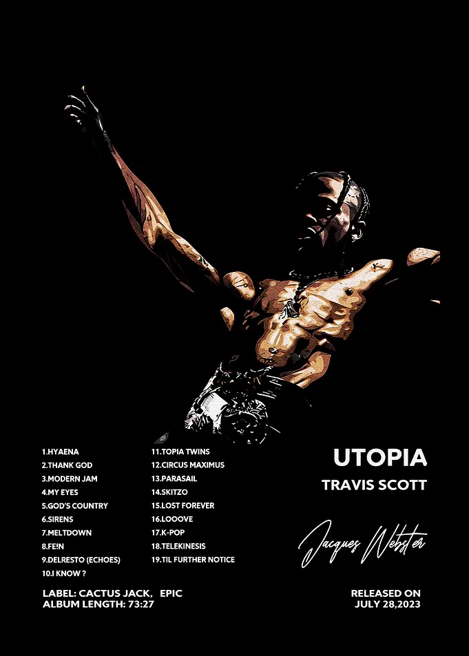 Travis Scott Utopia Album Poster