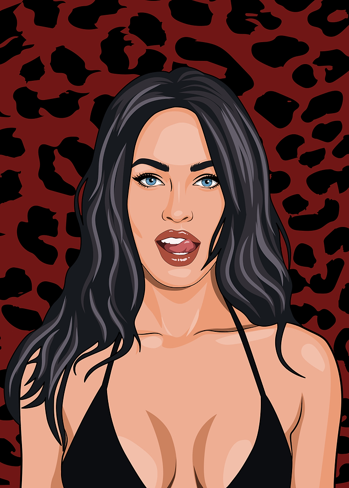 Megan Fox Pop Art Portrait