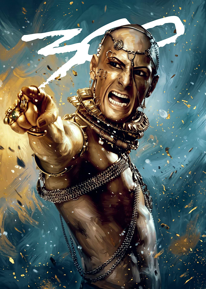 Xerxes from 300 Movie Poster