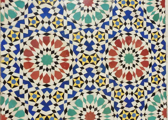 Traditional Moroccan Zellige Tile Pattern