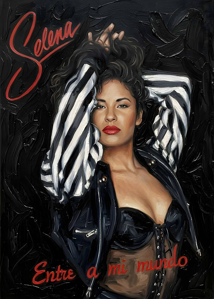Selena Quintanilla Oil Painting Portrait
