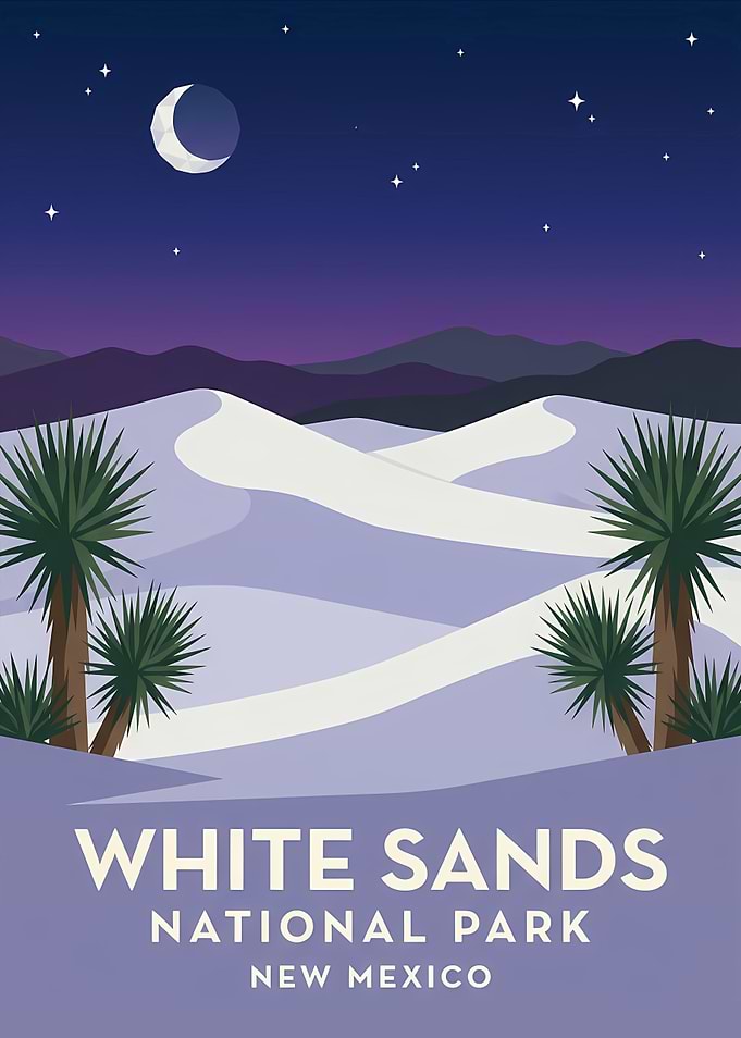White Sands National Park Poster