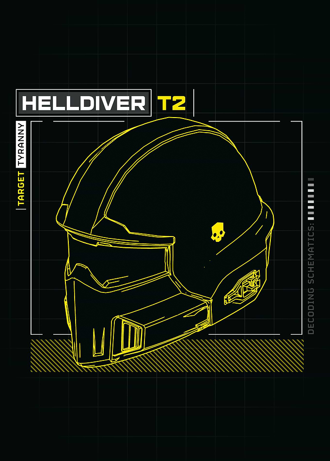 Helldivers II - C1 Helmet Schematic, Decoded Classified