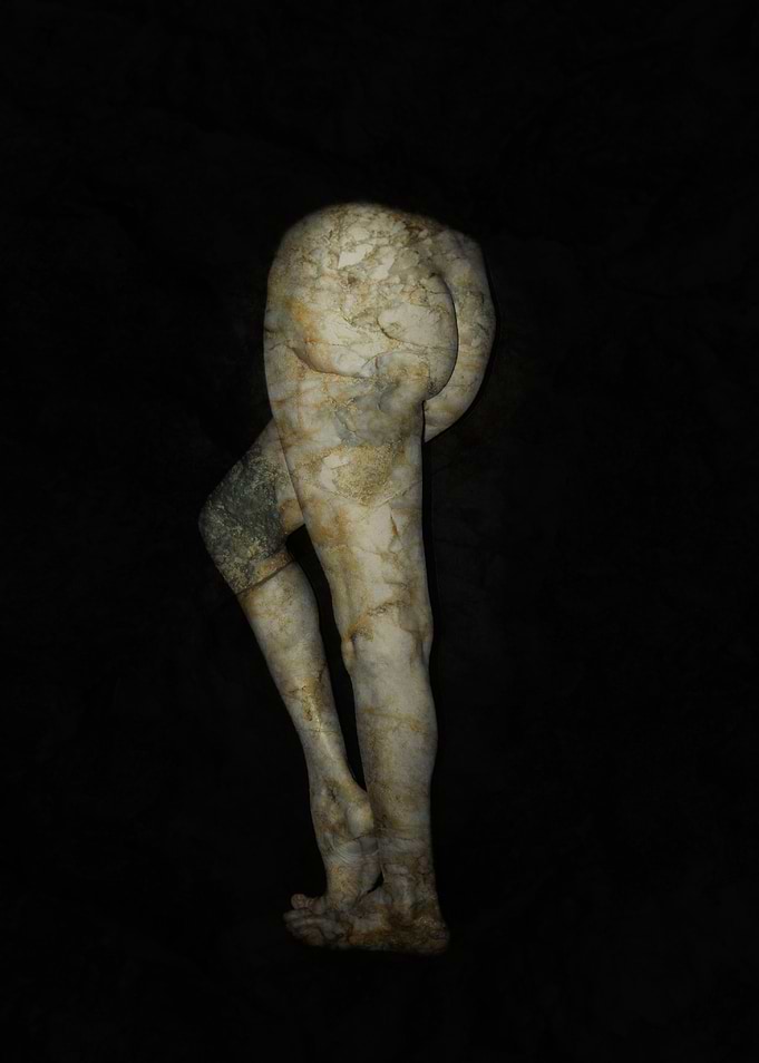 Marble Sculpture of Human Legs