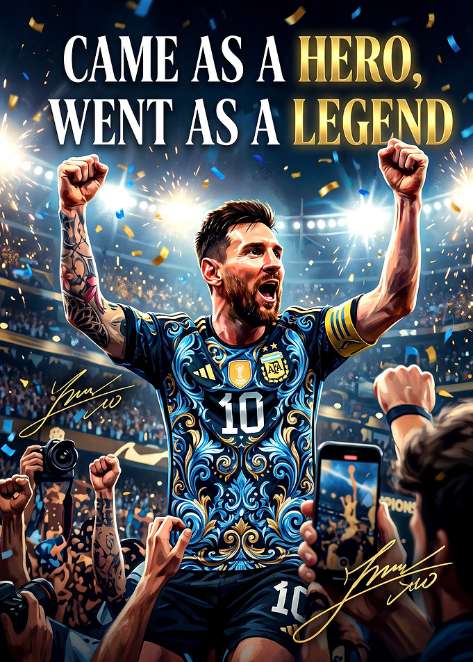 Lionel Messi Legend Tribute Poster