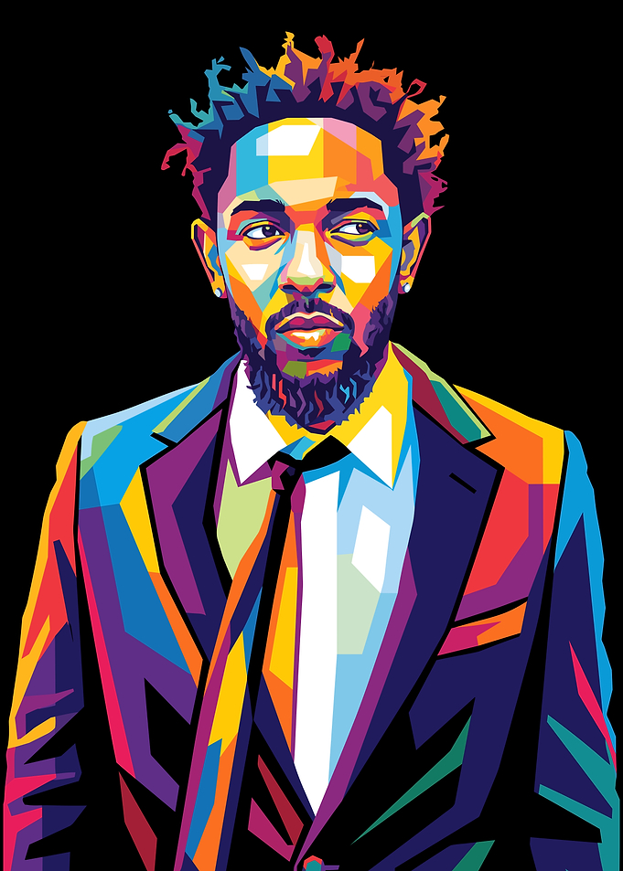 Kendrick Lamar WPAP Pop Art