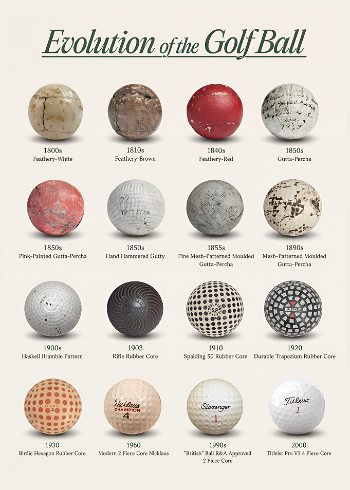 Evolution of the Golf Ball Poster
