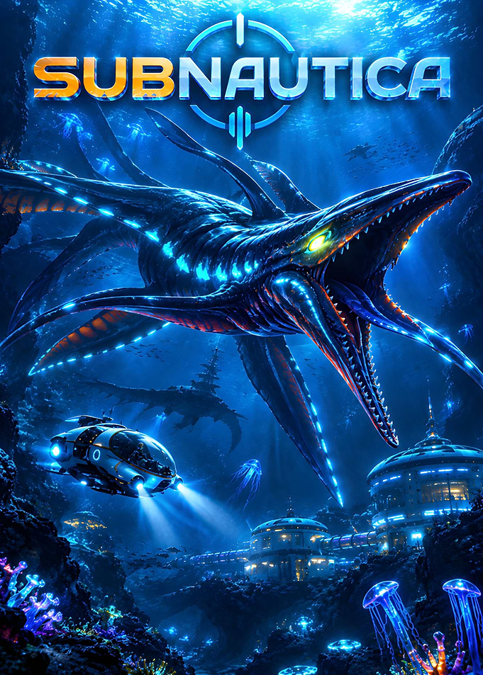 Subnautica Underwater Exploration Game Poster