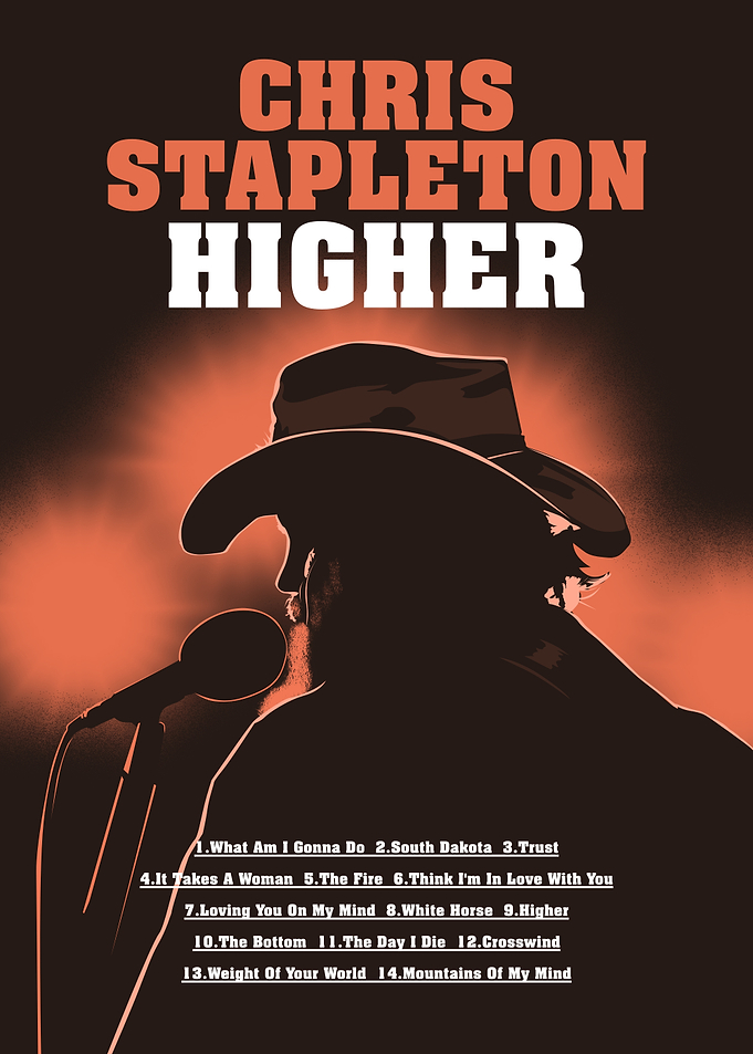 Chris Stapleton Higher Album Poster